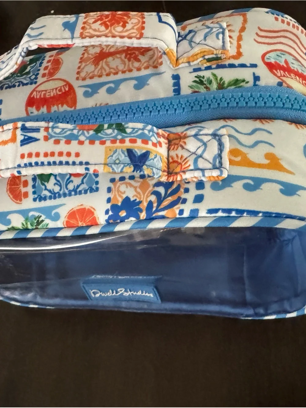 Mediterranean  designed Clear Cosmetic Travel Bag